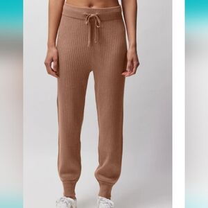Spiritual Gangster Luxe Rib Jogger In Rust